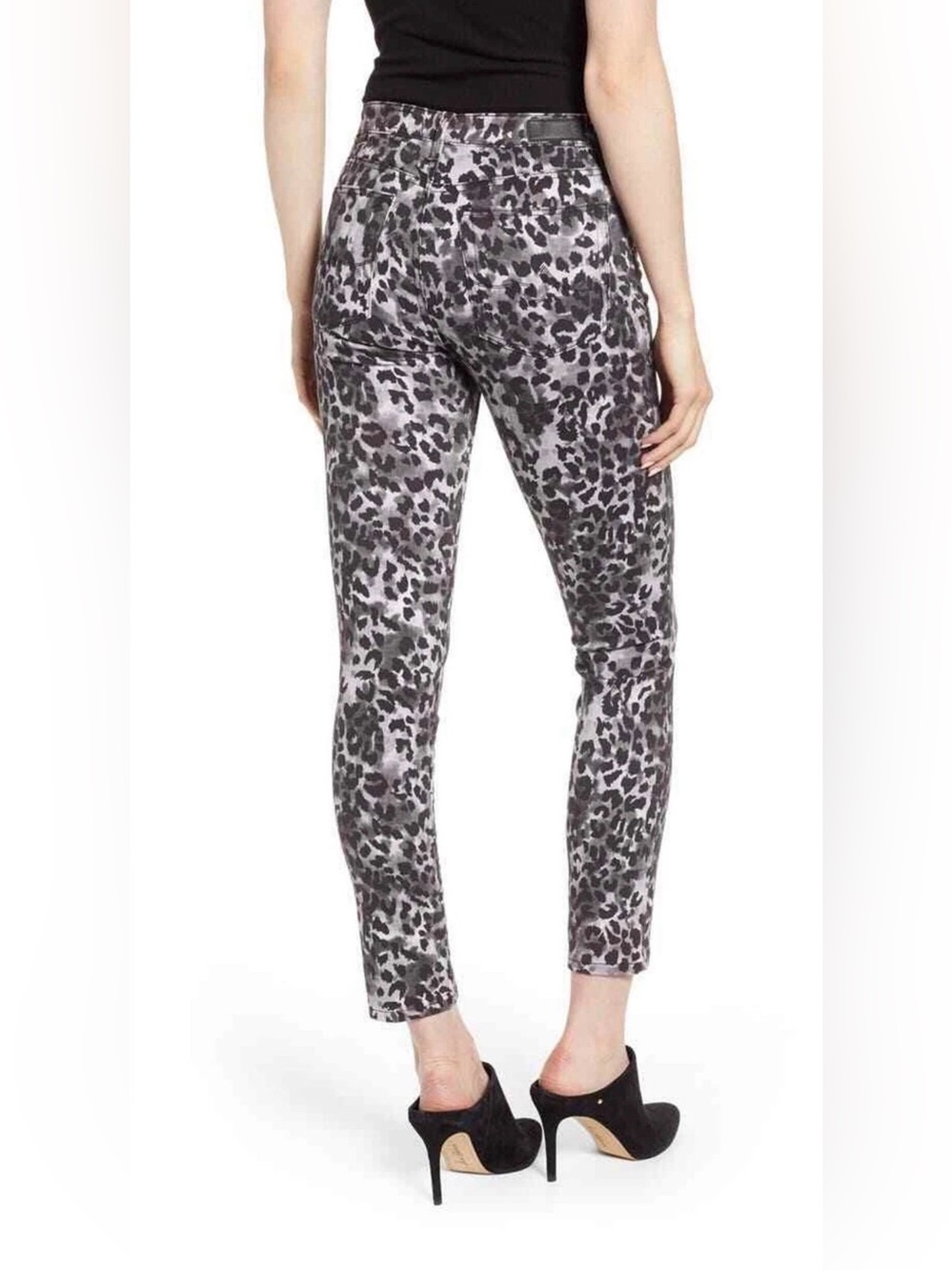 AG Adriano Goldschmied Prima Ankle Leopard Skinny Jeans Leopard Size 26 NWT - Picture 3 of 9